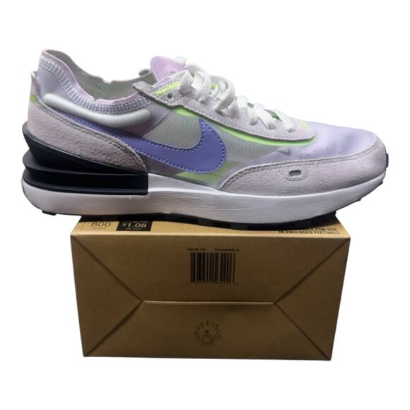 Nike Women's 10 Waffle One Athletic Shoes Football Grey/Light Thistle DC2533–004 - Picture 6 of 14
